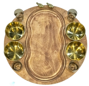 سینی مزه گرد چرخشی ۶ پیاله کد ۱۷۴۸