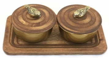 اردو خوری ۲ پیاله درب دار کد ۱۶۵۹