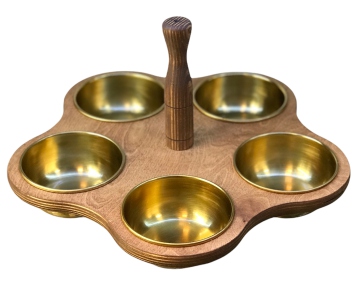 اردوخوری ۵ تایی بدون درب دسته دار کد ۱۷۲۱