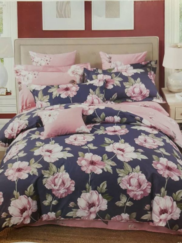 روتختی و ملحفه (دو نفره) طرح گل کد D11