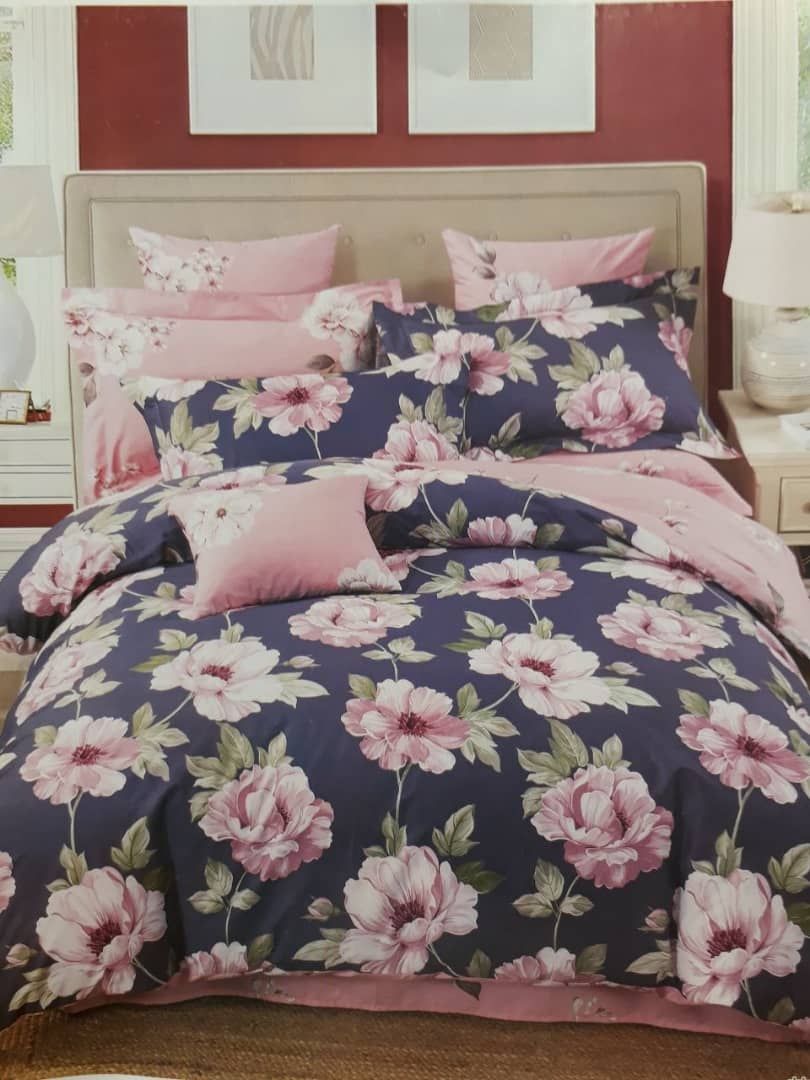 روتختی و ملحفه (دو نفره) طرح گل کد D11