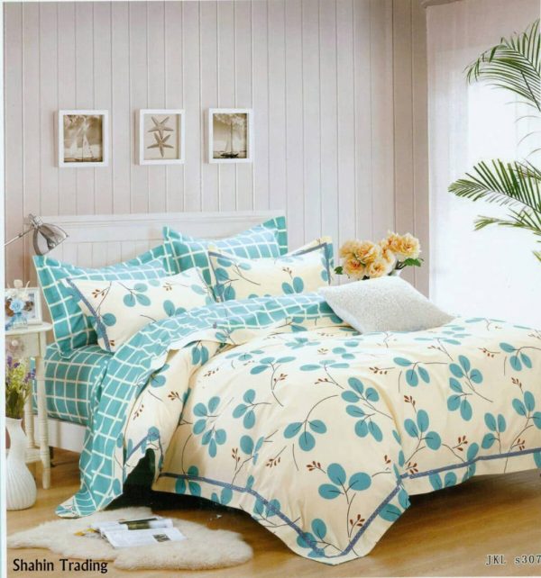 روتختی و ملحفه (دو نفره) طرح برگ کد D02
