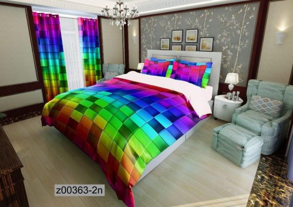 روتختی و ملحفه (دو نفره) طرح رنگ کد z00363-2n