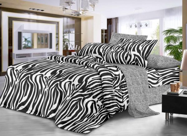 روتختی و ملحفه (دو نفره) طرح پلنگی کد D29