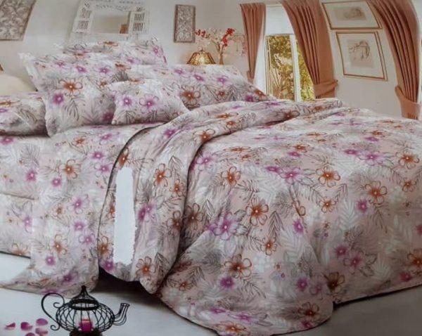 روتختی و ملحفه (دو نفره) طرح گل کد D39