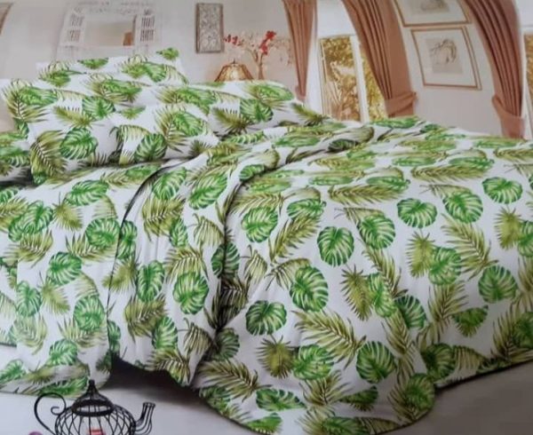 روتختی و ملحفه (دو نفره) طرح برگ کد D41