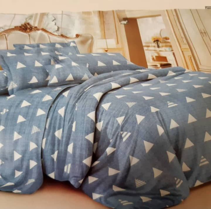 روتختی و ملحفه (دو نفره) طرح مثلث کد D43