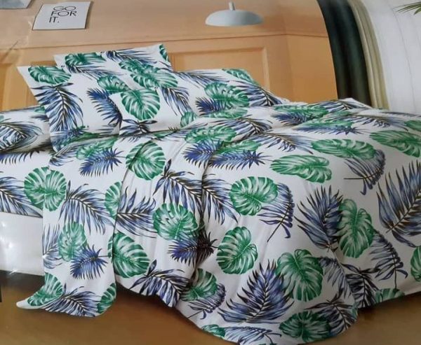 روتختی و ملحفه (دو نفره) طرح برگ کد D47