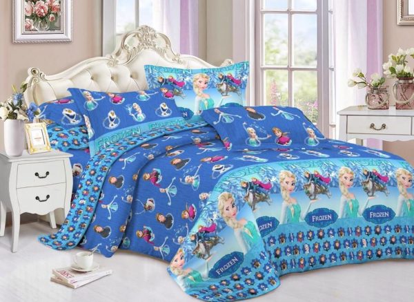 روتختی و ملحفه (دو نفره) طرح فروزن کد D50