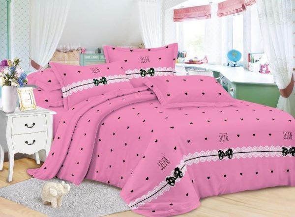 روتختی و ملحفه (دو نفره) طرح قلب کد D53