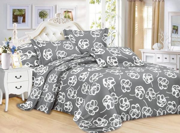 روتختی و ملحفه (دو نفره) طرح گل کد D60