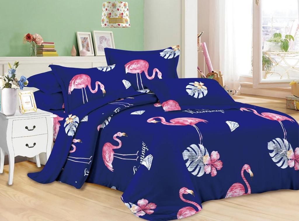 روتختی و ملحفه (دو نفره) طرح فلامینگو کد D65