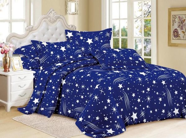 روتختی و ملحفه (دو نفره) طرح ستاره کد D67