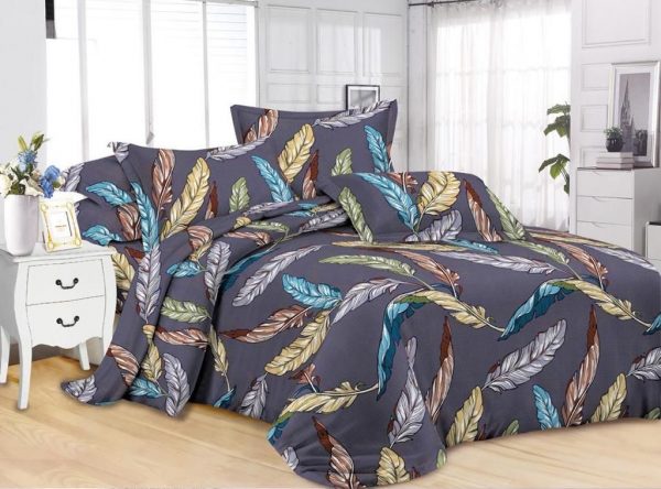 روتختی و ملحفه (دو نفره) طرح برگ کد D69
