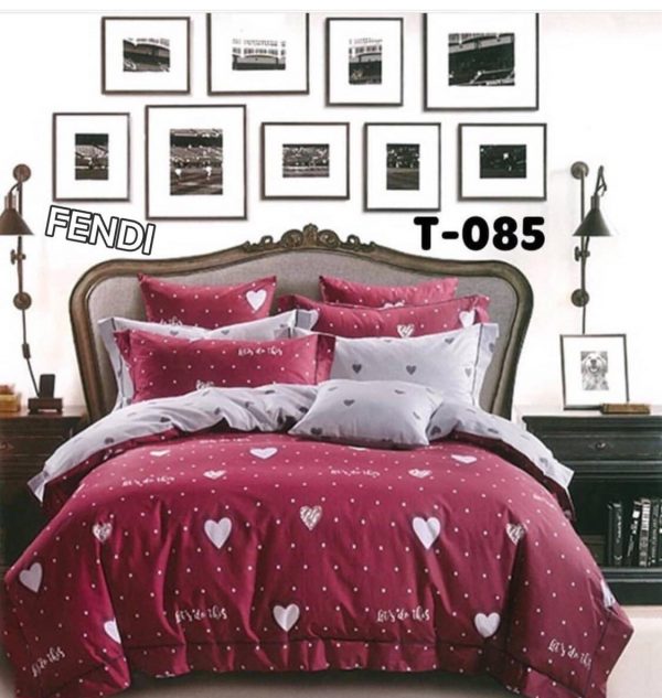 روتختی و ملحفه (دو نفره) طرح قلب کد D70