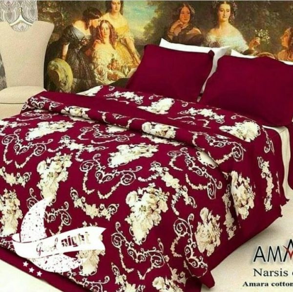 روتختی و ملحفه (دو نفره) طرح گل کد D73