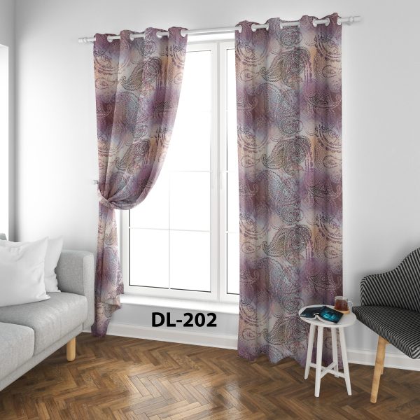 پرده چاپی طرح ساده DL202