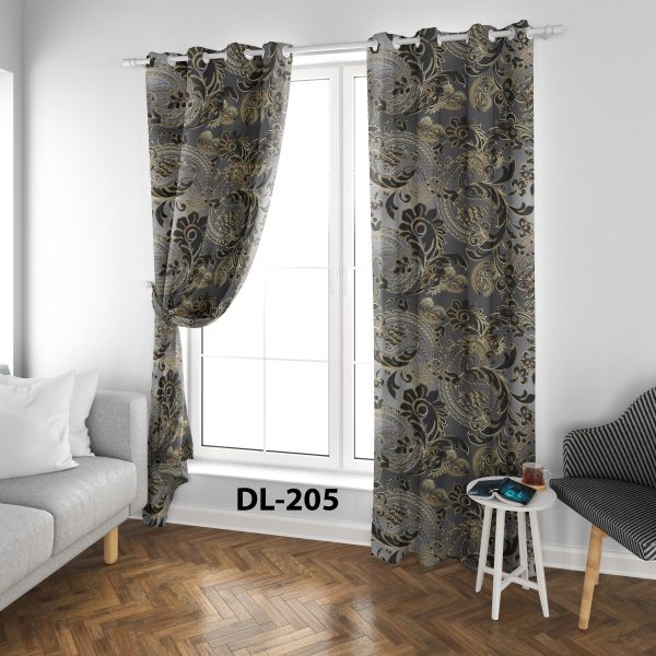 پرده چاپی طرح ساده DL205