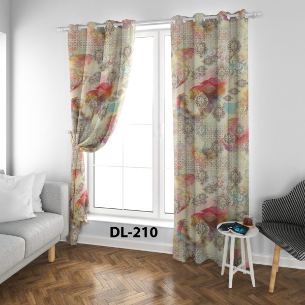 پرده چاپی طرح ساده DL210