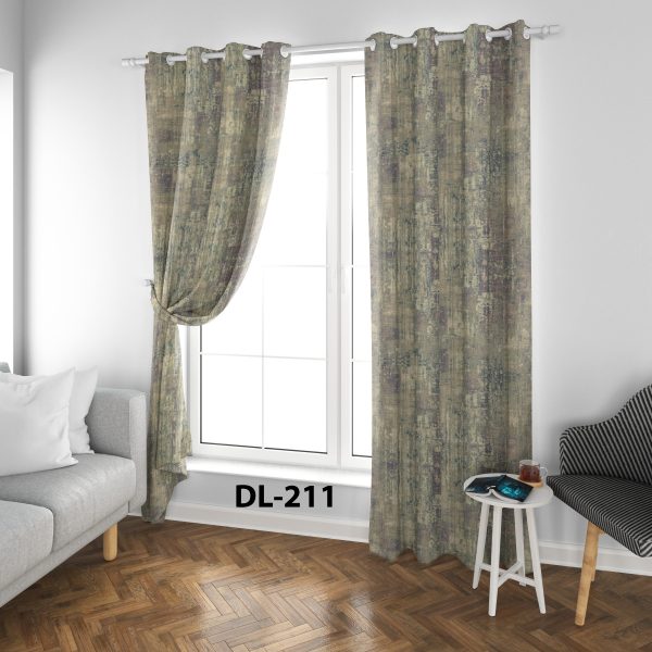 پرده چاپی طرح ساده DL211