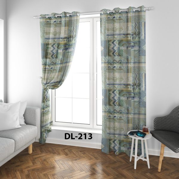 پرده چاپی طرح ساده DL213