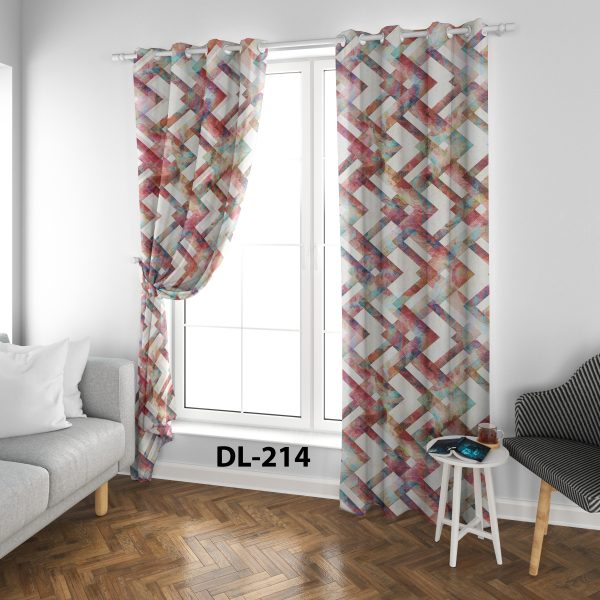 پرده چاپی طرح ساده DL214