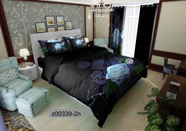 روتختی و ملحفه (دو نفره) طرح گل کد Z00339-2n