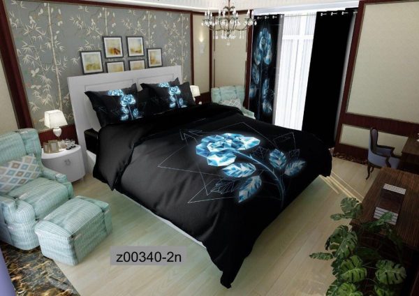 روتختی و ملحفه (دو نفره) طرح گل کد Z00340-2n