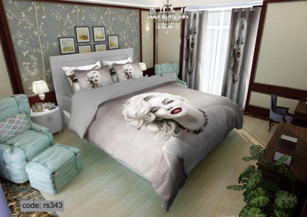 روتختی و ملحفه (دو نفره) طرح دختر کد rs343
