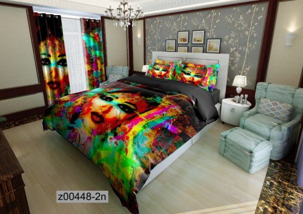 روتختی و ملحفه (دو نفره) طرح دختر کد Z00448-2n