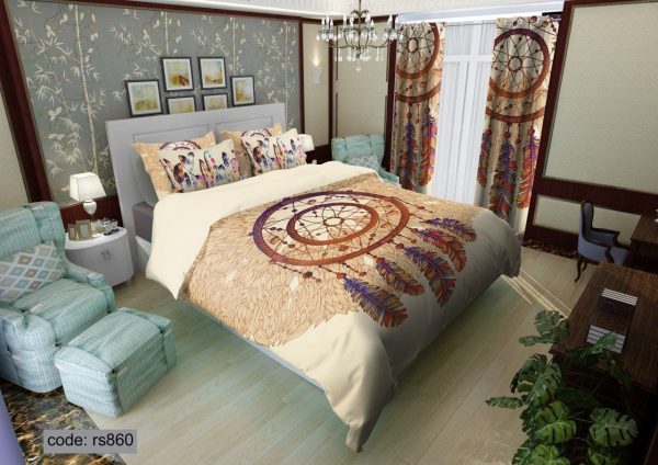 روتختی و ملحفه (دو نفره) طرح کچر کد rs860