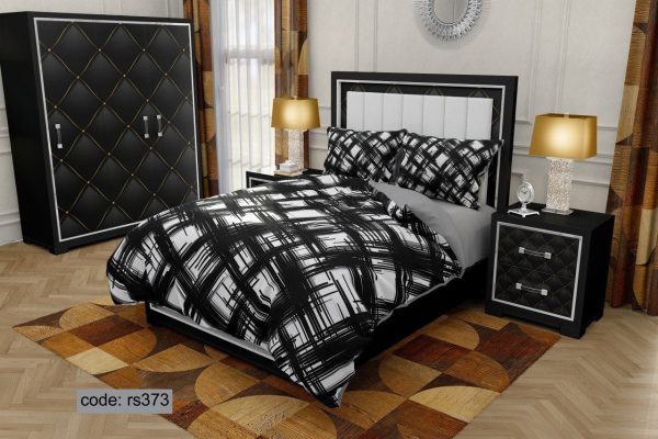 روتختی و ملحفه (دو نفره) طرح خط کد rs373