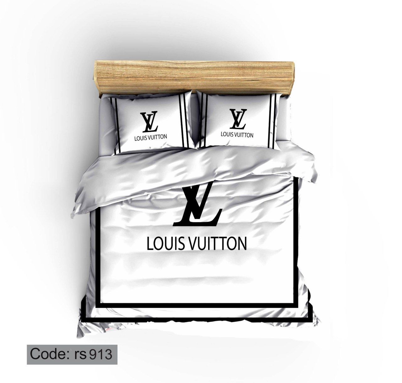 روتختی و ملحفه (دو نفره) طرح Louis Vuitton کد rs913