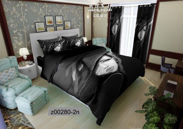 روتختی و ملحفه (دو نفره) طرح دختر کد Z00280-2n