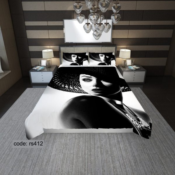 روتختی و ملحفه (دو نفره) طرح دختر کد rs412