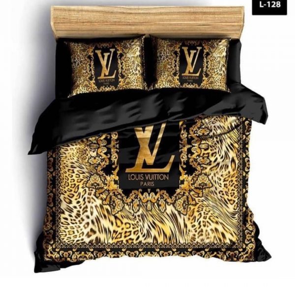 روتختی و ملحفه (دو نفره) طرح Louis Vuitton کد L-128