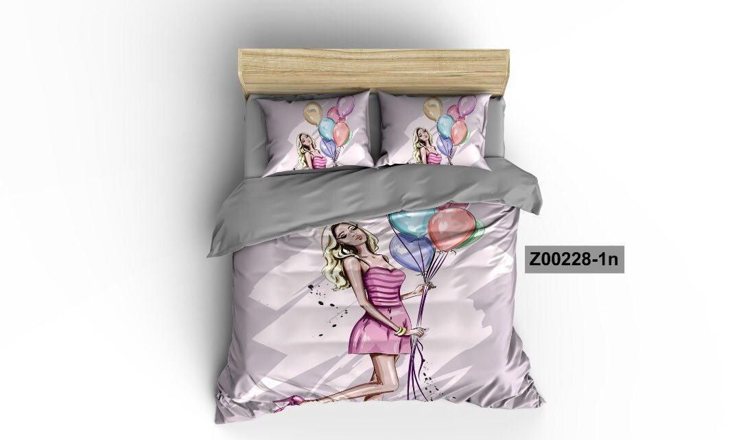 روتختی و ملحفه (دو نفره) طرح دختر کد z00228-1n