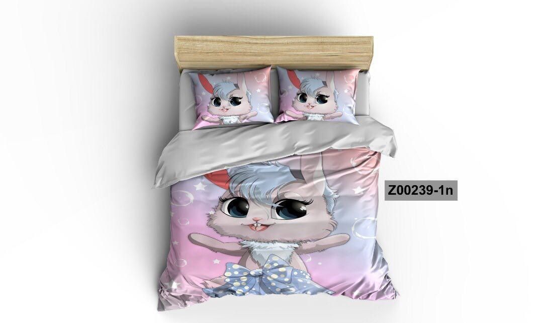 روتختی و ملحفه (دو نفره) طرح خرگوش کد z00239-1n