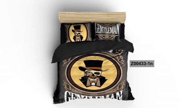 روتختی و ملحفه (دو نفره) طرح اسکلت کد z00433-1n