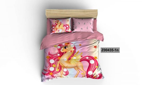 روتختی و ملحفه (دو نفره) طرح یونیکورن کد z00435-1n