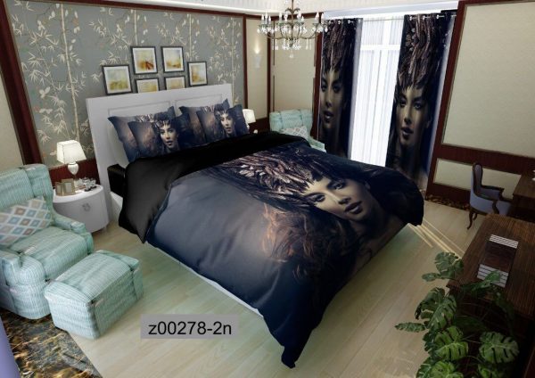 روتختی و ملحفه (دو نفره) طرح دختر کد Z00278-2n