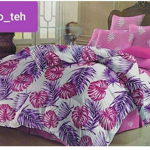 روتختی و ملحفه (دو نفره) طرح برگ کد F1