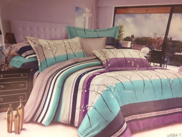 روتختی و ملحفه (دو نفره) طرح گل کد F16