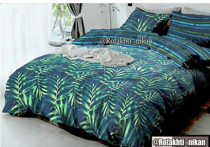 روتختی و ملحفه (دو نفره) طرح برگ کد F20