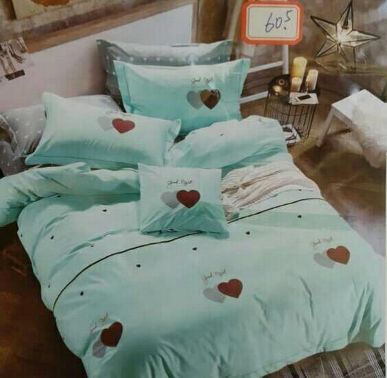 روتختی و ملحفه (دو نفره) طرح قلب کد F23