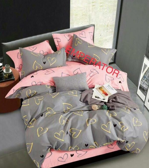 روتختی و ملحفه (دو نفره) طرح قلب کد F24