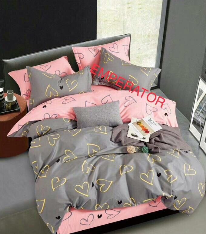 روتختی و ملحفه (دو نفره) طرح قلب کد F24