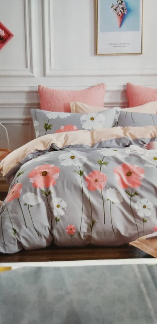 روتختی و ملحفه (دو نفره) طرح گل کد F6