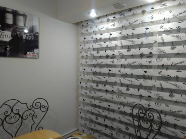 پرده زبرا طرح کافه کد 4353