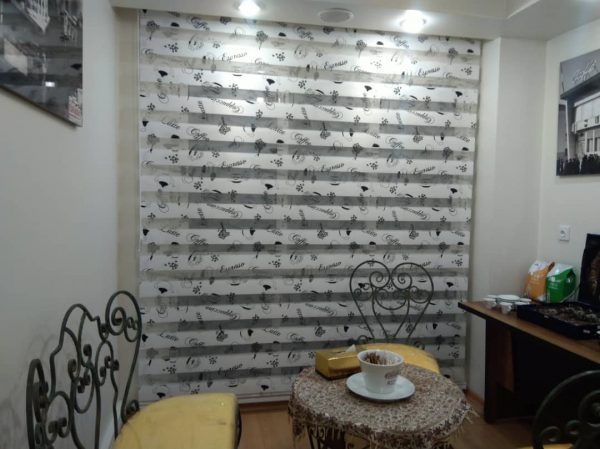 پرده زبرا طرح کافه کد 4353